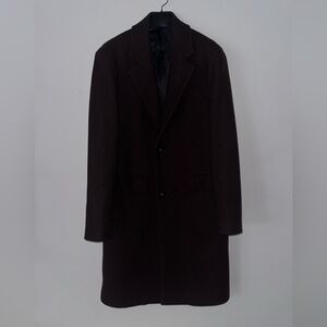 Men’s dark brown Peacoat